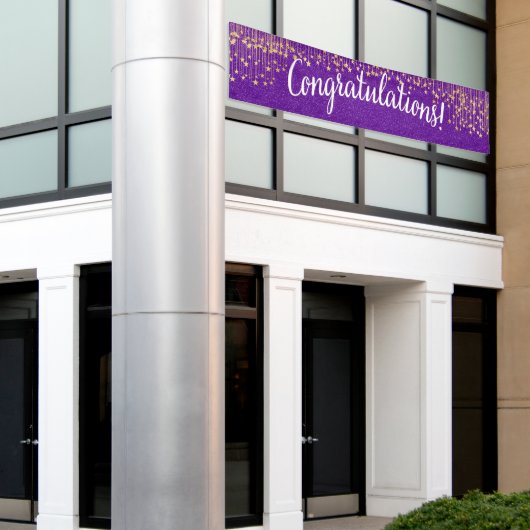 Gefeliciteerd Banner (Buitenkant Gebouw)