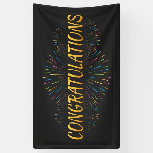 Gefeliciteerd Banner (Verticaal)