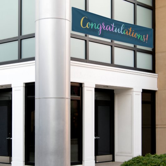 Gefeliciteerd Banner (Buitenkant Gebouw)