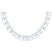 Gefeliciteerd Banner Dark Blue Silver Confetti (Alle)