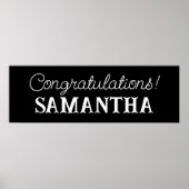 Gefeliciteerd Banner, Graduation Party Poster (Voorkant)