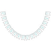 Gefeliciteerd banner Light Blue Silver Confetti (Alle)