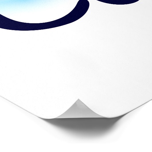 Gefeliciteerd Banner Poster (Hoek)