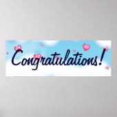 Gefeliciteerd Banner Poster (Voorkant)