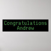 Gefeliciteerd Banner Poster (Voorkant)