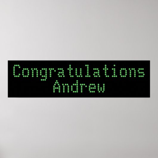 Gefeliciteerd Banner Poster (Voorkant)