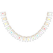 Gefeliciteerd, Banner Rainbow Confetti (Alle)