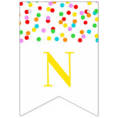 Gefeliciteerd, Banner Rainbow Confetti (Derde vlag)