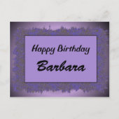 Gefeliciteerd Barbara Briefkaart (Voorkant)