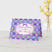 Gefeliciteerd, Bat Mitswa Kaart (Gele Bloem)