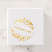 Gefeliciteerd Bedankjes Labels (Met doos)