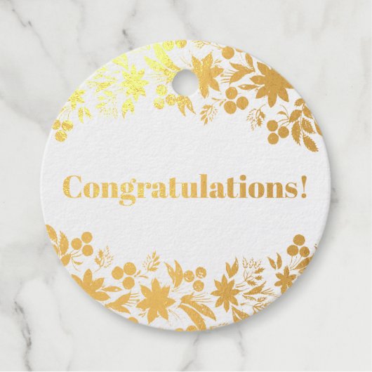 Gefeliciteerd Bedankjes Labels (Voorkant)