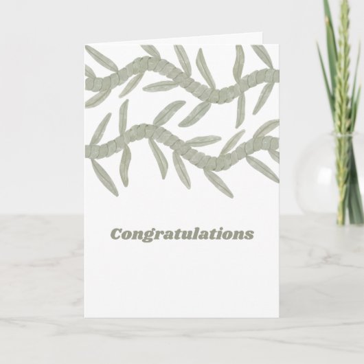 Gefeliciteerd Bedankkaart (Voorkant)