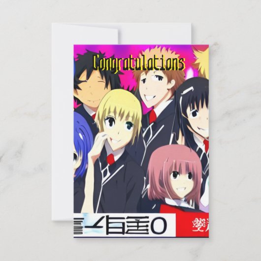 Gefeliciteerd Bedankkaart (Voorkant)