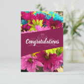 Gefeliciteerd Bedankkaart (Staand voorkant)