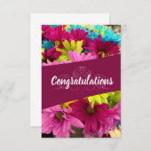 Gefeliciteerd Bedankkaart (Voorkant / Achterkant)