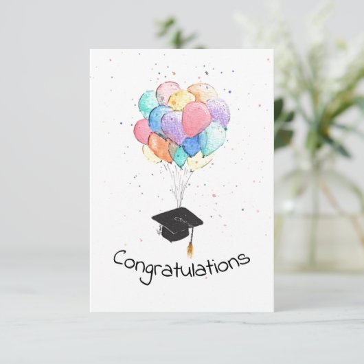 Gefeliciteerd Bedankkaart (Staand voorkant)