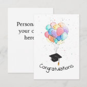 Gefeliciteerd Bedankkaart (Voorkant / Achterkant)