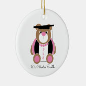 Gefeliciteerd beer Phd Keramisch Ornament (Rechts)