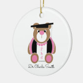 Gefeliciteerd beer Phd Keramisch Ornament (Links)