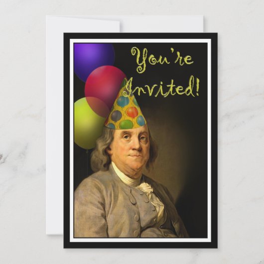 Gefeliciteerd Benjamin Franklin Kaart (Voorkant)