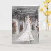 Gefeliciteerd;Berichten over je bruiloft Kaart (Gele Bloem)