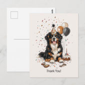 Gefeliciteerd Berner Sennenhond Briefkaart (Voorkant / Achterkant)