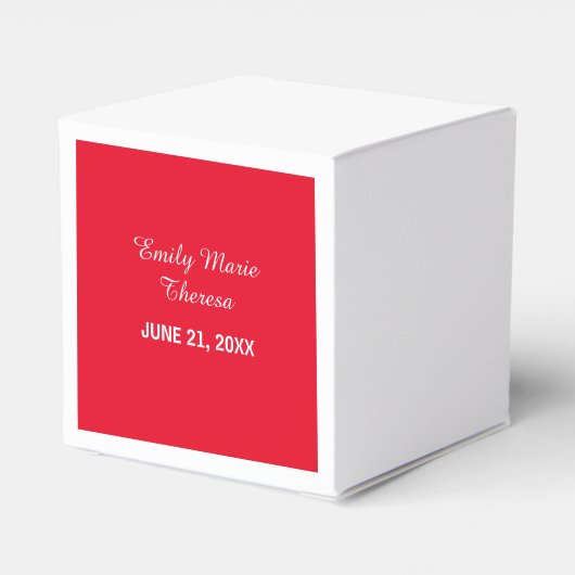 Gefeliciteerd Bevestiging Duif met Rood Bedankdoosjes (Achterkant)