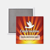 Gefeliciteerd, Bevestigingsdove met Gold, Red Magneet (Voorkant / Achterkant)