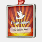 Gefeliciteerd, Bevestigingsdove met Gold, Red Metalen Ornament (Links)