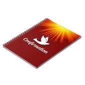 Gefeliciteerd, Bevestigingsdove met Gold/Red Notitieboek (Linkerzijde)