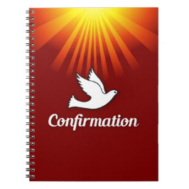 Gefeliciteerd, Bevestigingsdove met Gold/Red Notitieboek