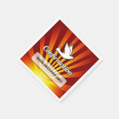 Gefeliciteerd, Bevestigingsdove met Gold Red Servet (Hoek)