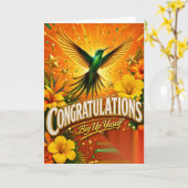 Gefeliciteerd Big Up Yusef -Uit Jamaica - kaarten (Gele Bloem)
