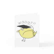 Gefeliciteerd, Birdie Afstuderen Card! Kaart