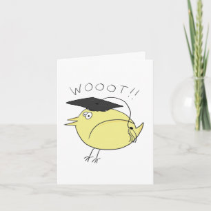 Gefeliciteerd, Birdie Afstuderen Card! Kaart