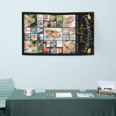Gefeliciteerd Black Gold 31 Photo Collage Script Spandoek (Beurs)