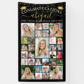 Gefeliciteerd Black Gold 31 Photo Collage Script Spandoek (Verticaal)