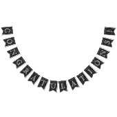 Gefeliciteerd - Black Marble Vlaggetjes (Alle)