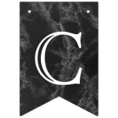 Gefeliciteerd - Black Marble Vlaggetjes (Eerste vlag)