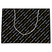 Gefeliciteerd Black White Gold Class van 2024 Groot Cadeauzakje (Voorkant)