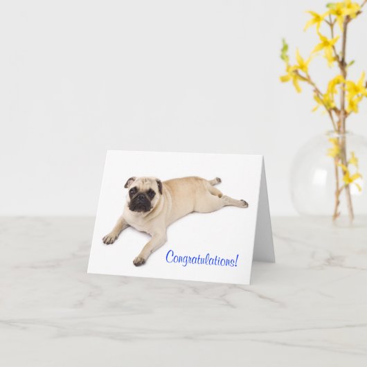 Gefeliciteerd, blanco briefkaart (Gele Bloem)