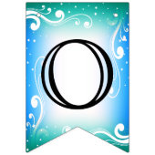 Gefeliciteerd - blauw en Blauwgroen Vlaggetjes (Tweede vlag)