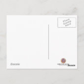 Gefeliciteerd Blauw en Zwart Briefkaart (Achterkant)
