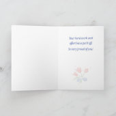 Gefeliciteerd, bloemen kaart (Binnen)