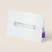 Gefeliciteerd. Bloemenluxe Folie Kaarten (Voorkant)