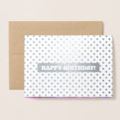 Gefeliciteerd. Bloemenluxe Folie Kaarten (Voorkant met envelop)