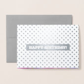 Gefeliciteerd. Bloemenluxe Folie Kaarten (Voorkant met envelop)