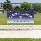 Gefeliciteerd Blue Medical Dentist Spandoek (Insitu)