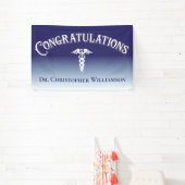 Gefeliciteerd Blue Medical Doctor Spandoek (Insitu)